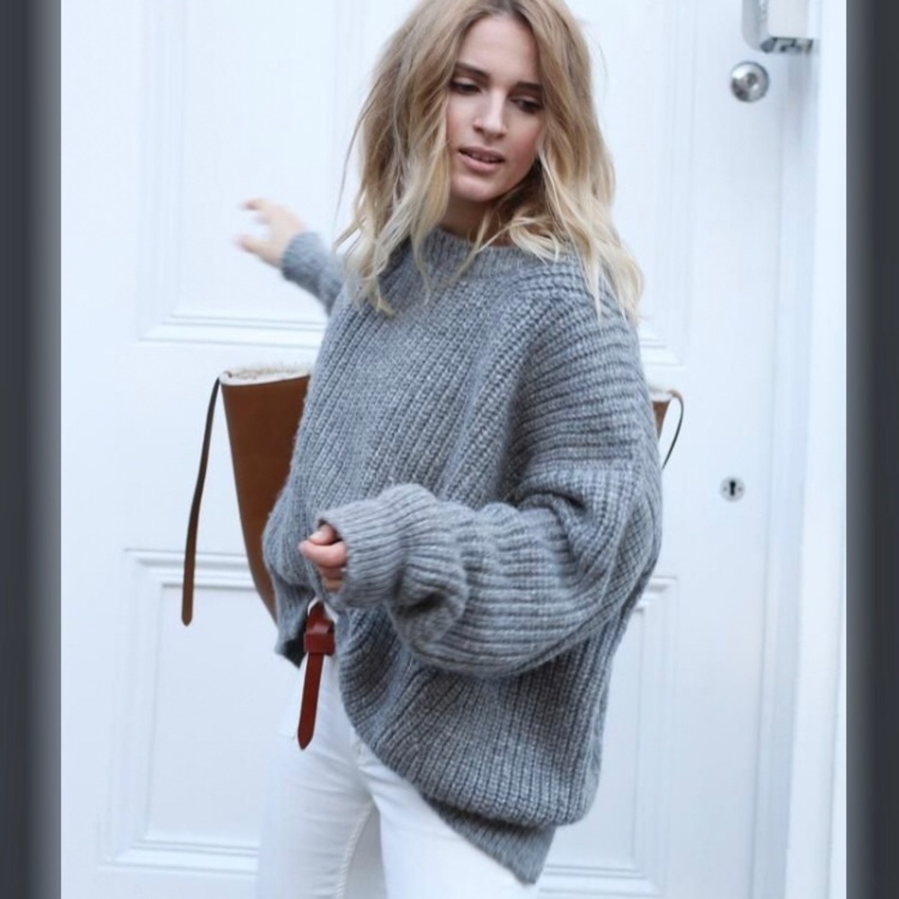 Oversized Eddie Bauer Wool Blend Sweater